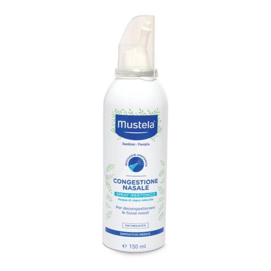 Mustela spray nasale ipertonico -  150 ml - con acqua di mare 100% naturale 