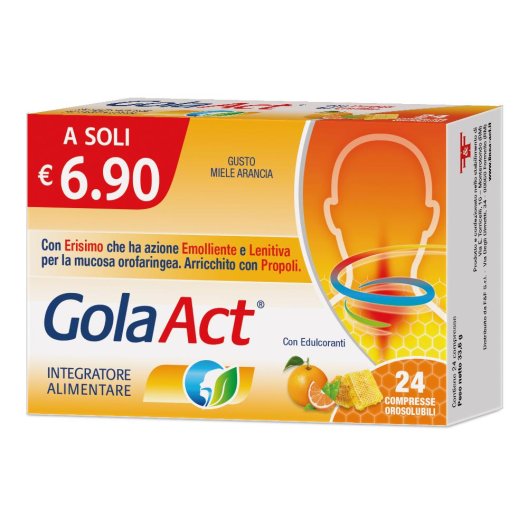 GOLA ACT MIELE ARANCIA 24CPR F