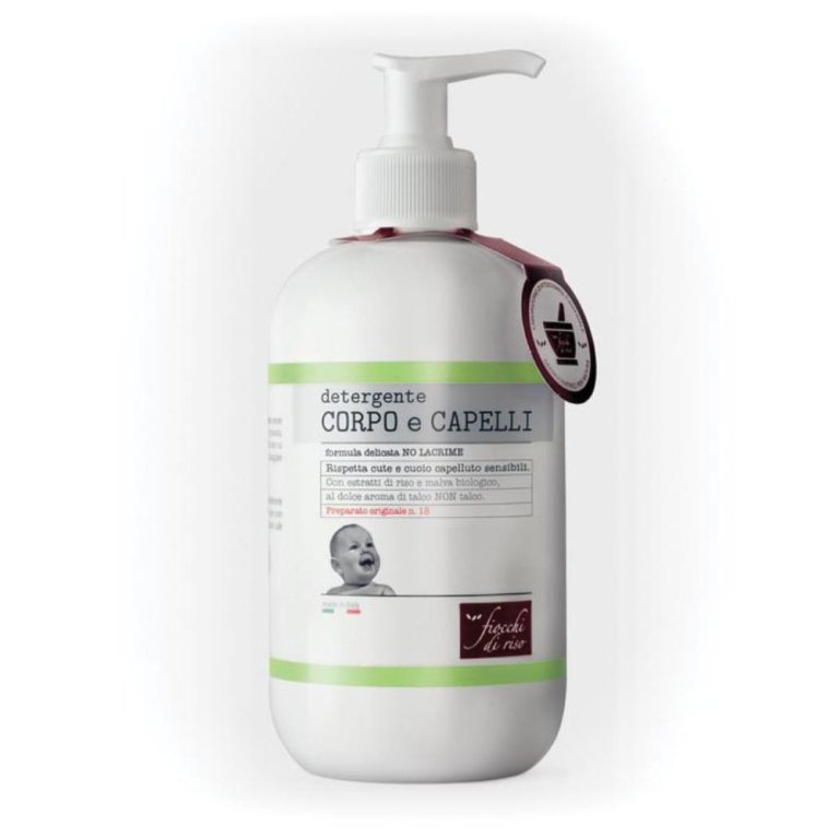 Fiocchi di Riso Detergente Corpo e Capelli - 400ml - Neonati e Pelli Sensibili