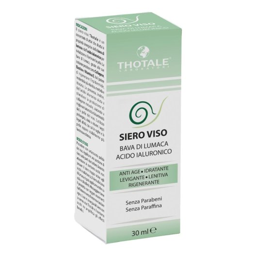 Siero viso alla bava di lumaca e acido ialuronico - Thotale - 30 ml