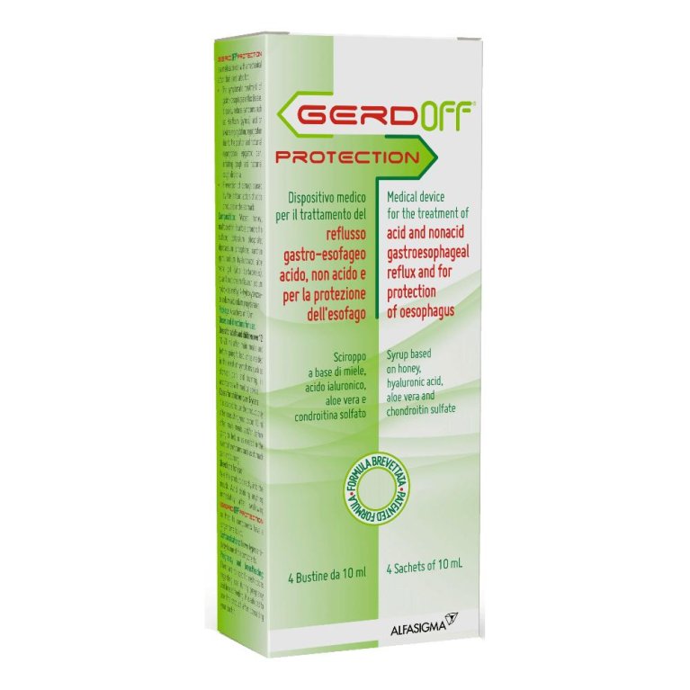 Gerdoff Protection sciroppo in bustine contro il reflusso gastro-esofageo ed il bruciore di stomaco - 20 bustine