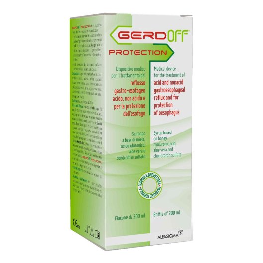 Gerdoff Protection sciroppo contro il reflusso gastro-esofageo ed il bruciore di stomaco - 200 ml