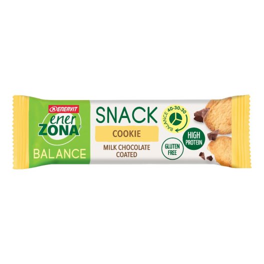 Enerzona snack balance cookie 40-30-30 barretta 1 blocco 33 grammi