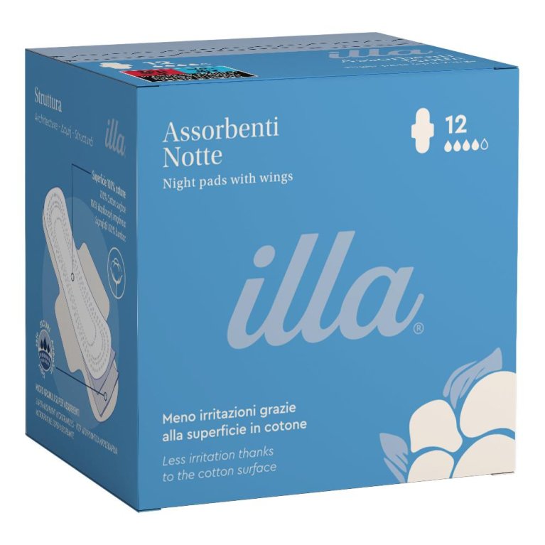 ILLA CARE BAMBOO NOTTE 12PZ