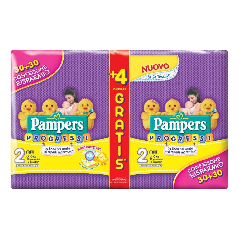 PAMPERS PROGRESSI MINI 60PZ PAMPERS PROGRESSI MINI 60PZ