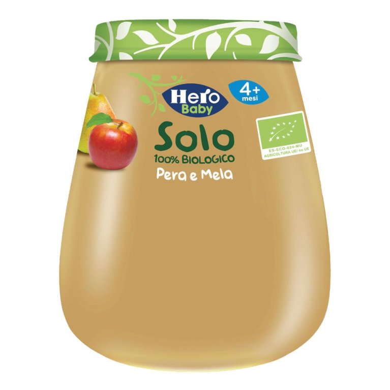 Hero Solo Omogeneizzato Biologico Pera e Mela - 120 grammi Hero Solo Omogeneizzato Biologico Pera e Mela - 120 grammi