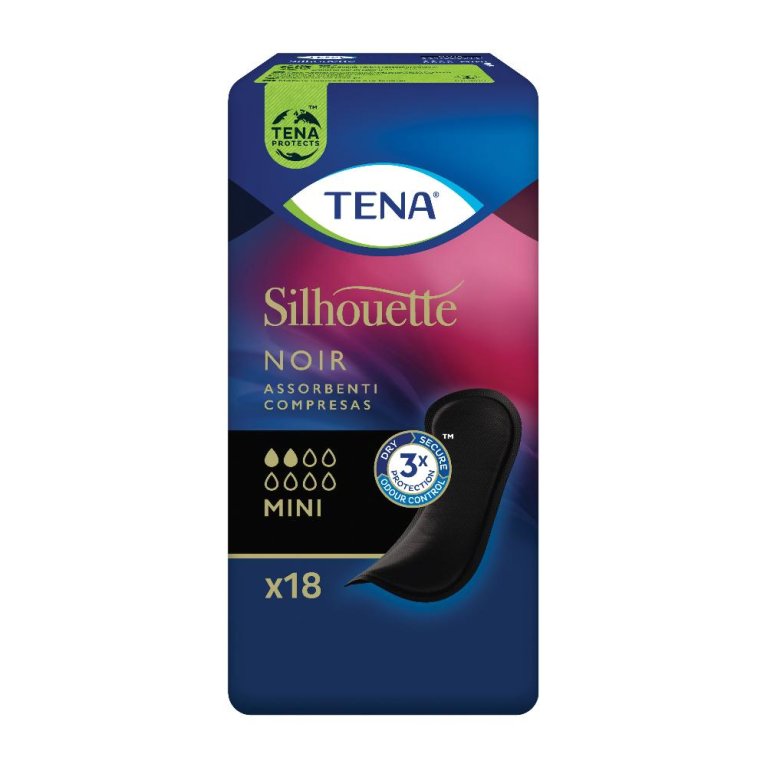 TENA SILHOUETTE NOIR MINI 18PZ TENA SILHOUETTE NOIR MINI 18PZ