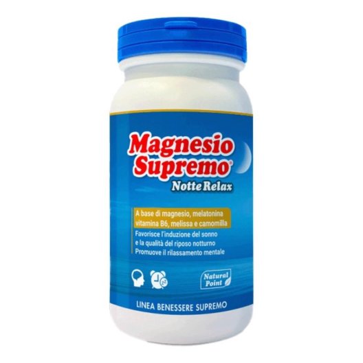 Magnesio Supremo Notte Relax - con melatonina - Polvere 150 grammi