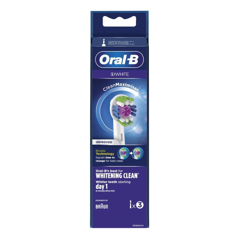 ORALB 3DWHITE EB18 TESTINA 3PZ ORALB 3DWHITE EB18 TESTINA 3PZ