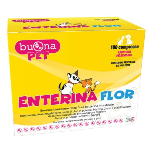 Enterina flor probiotico per cani e gatti 100 compresse Enterina flor probiotico per cani e gatti 100 compresse