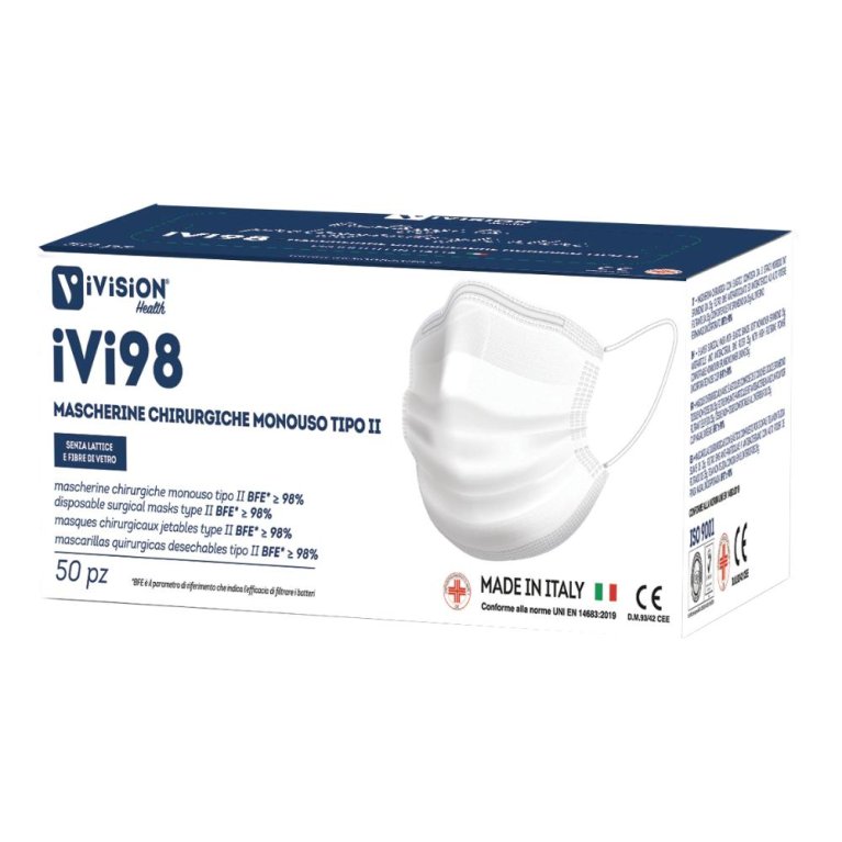 IVI98 MASCHERINA CHIR II 50PZ IVI98 MASCHERINA CHIR II 50PZ