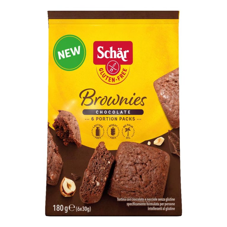 SCHAR BROWNIES CHOCOLATE 6X30G SCHAR BROWNIES CHOCOLATE 6X30G