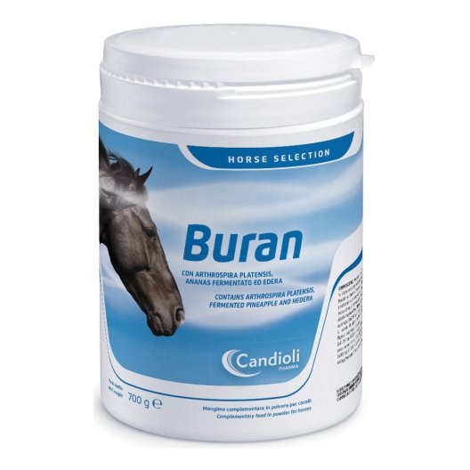 Buran mangime in polvere per il benessere respiratorio dei cavalli 700 g