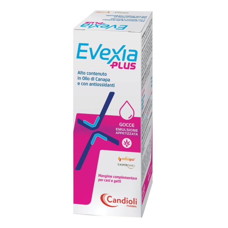 Evexia Plus gocce per cani e gatti con olio di canapa e antiossidanti 40 ml Evexia Plus gocce per cani e gatti con olio di canapa e antiossidanti 40 ml