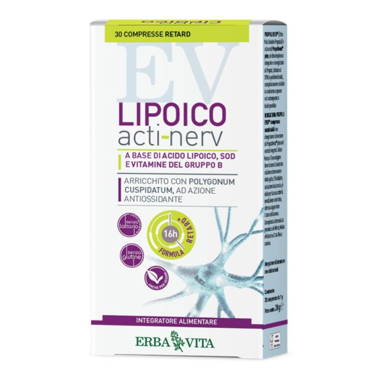 LIPOICO ACTI NERV RETARD 30CPR LIPOICO ACTI NERV RETARD 30CPR