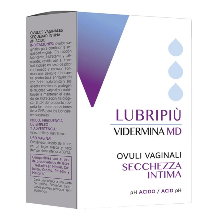 VIDERMINA LUBRIPIU' OVULI VAG VIDERMINA LUBRIPIU' OVULI VAG