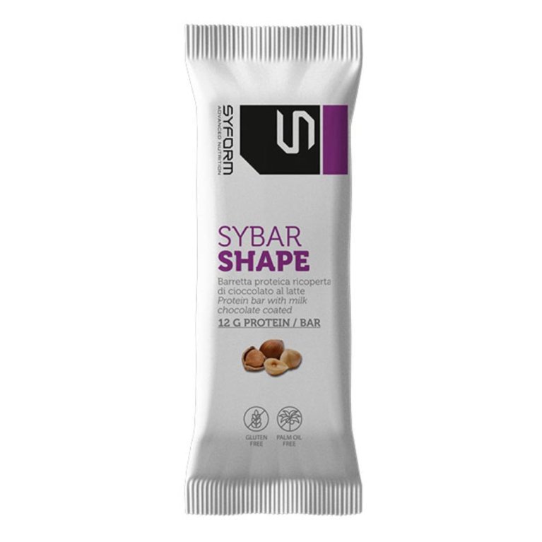 SYBAR SHAPE BARR NOCCIOLA 40G SYBAR SHAPE BARR NOCCIOLA 40G