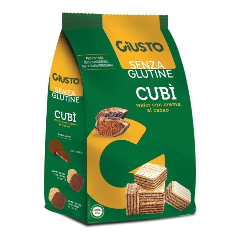 GIUSTO S/G CUBI' WAFER CAC250G GIUSTO S/G CUBI' WAFER CAC250G