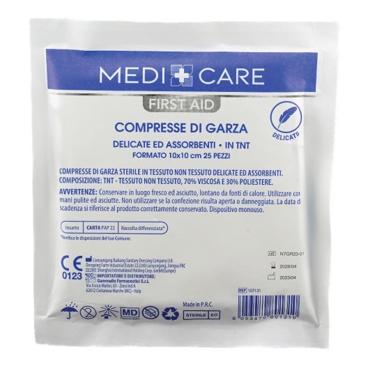 GARZA TNT 10X10CM 25PZ GARZA TNT 10X10CM 25PZ
