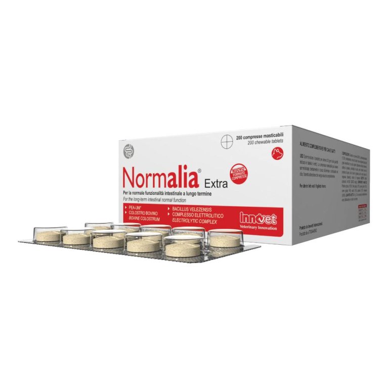 Normalia extra - 200 compresse - per la normale funzionalità intestinale del cane 