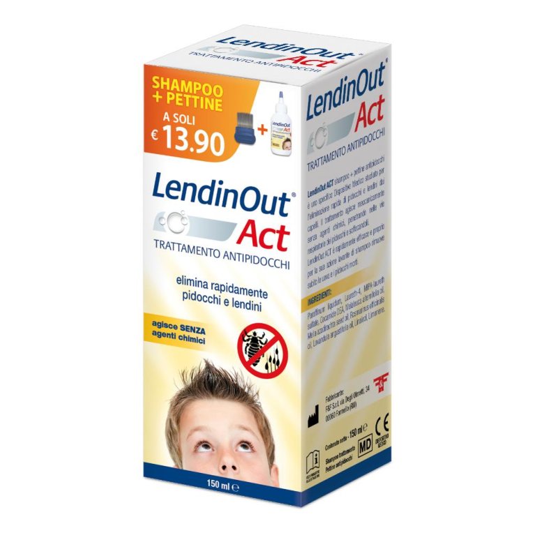 LENDINOUT ACT A/PIDOCCHI 150ML LENDINOUT ACT A/PIDOCCHI 150ML