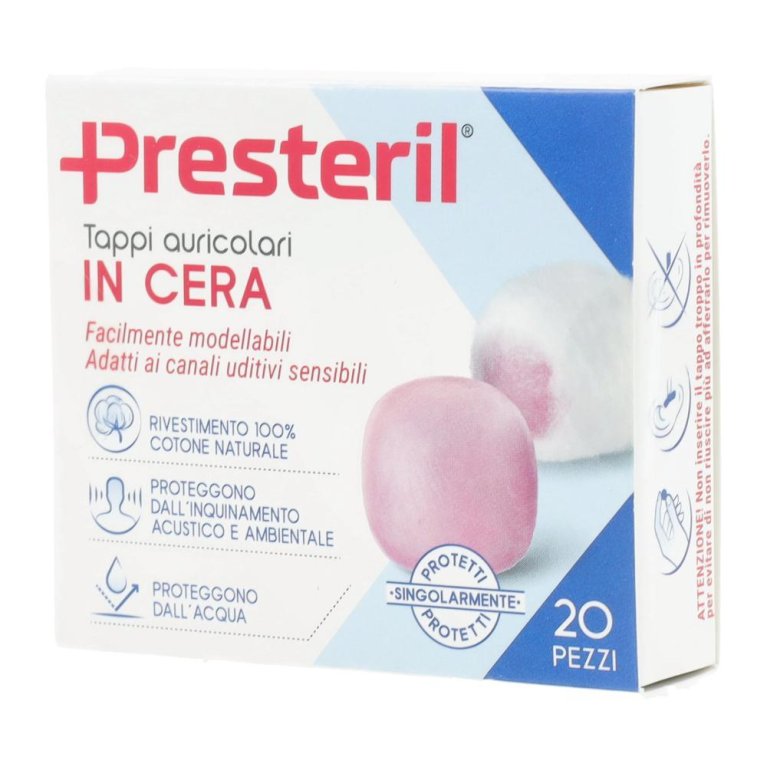 PRESTERIL TAPPI AURIC CERA 20P PRESTERIL TAPPI AURIC CERA 20P
