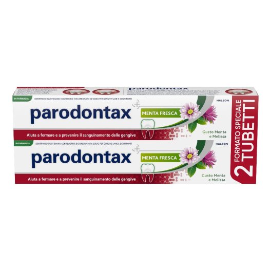 Parodontax Menta fresca 2x75ml - Formato Convenienza - Dentifricio Sanguinamento Gengive