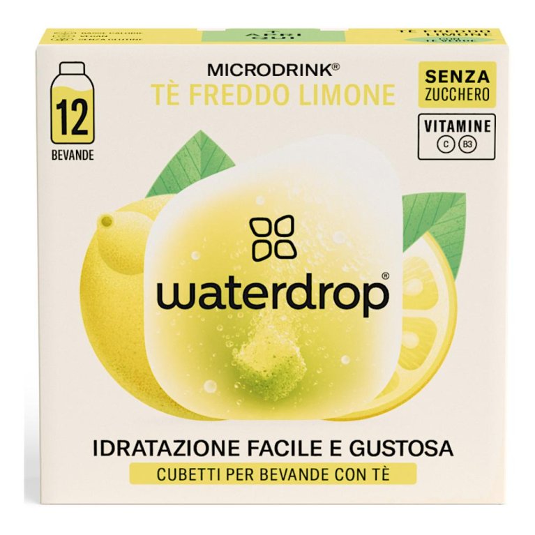 WATERDROP ICE TEA LIMONE 12CUB WATERDROP ICE TEA LIMONE 12CUB