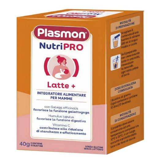 PLASMON NUTRIPRO LATTE+ 10BUST PLASMON NUTRIPRO LATTE+ 10BUST