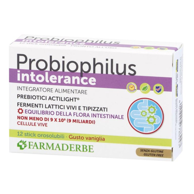 PROBIOPHILUS INTOLLERANCE12STI PROBIOPHILUS INTOLLERANCE12STI