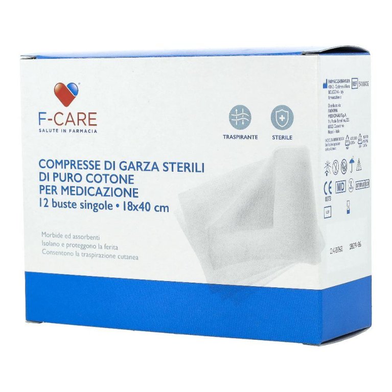 GARZA F CARE COT 18X40CM 12PZ GARZA F CARE COT 18X40CM 12PZ