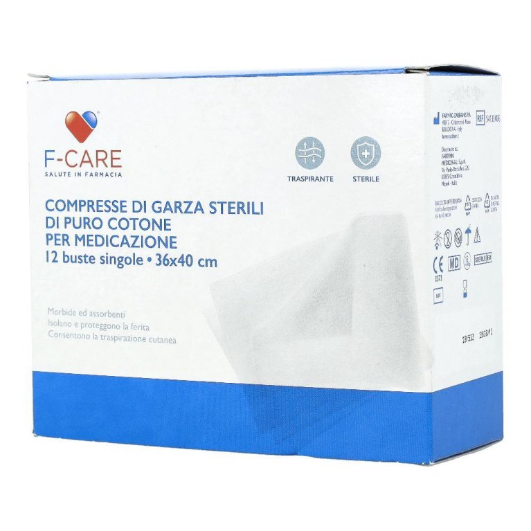GARZA F CARE COT 36X40CM 12PZ GARZA F CARE COT 36X40CM 12PZ